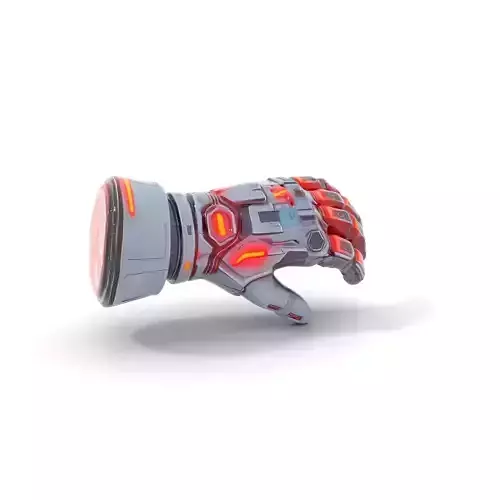 Futuristic Robotic Arm with LED Highlights Model Pack