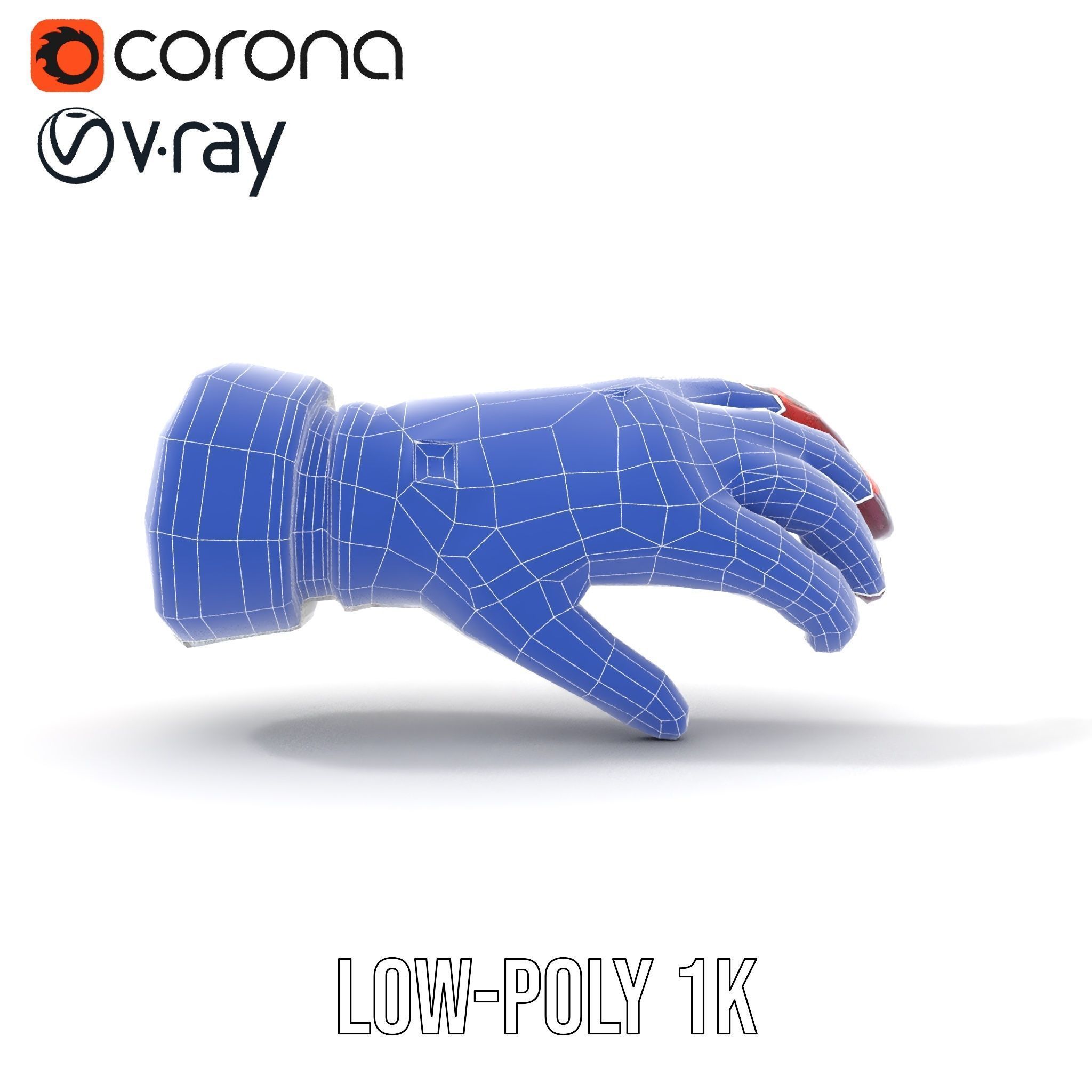 Futuristic Robotic Arm with LED Highlights Model Pack Low-poly 3D model_16