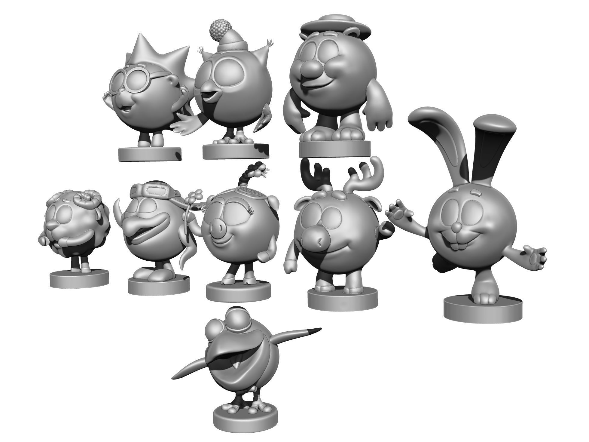 SMESHARIKI FOR 3D PRINTING STL 3D print model_1