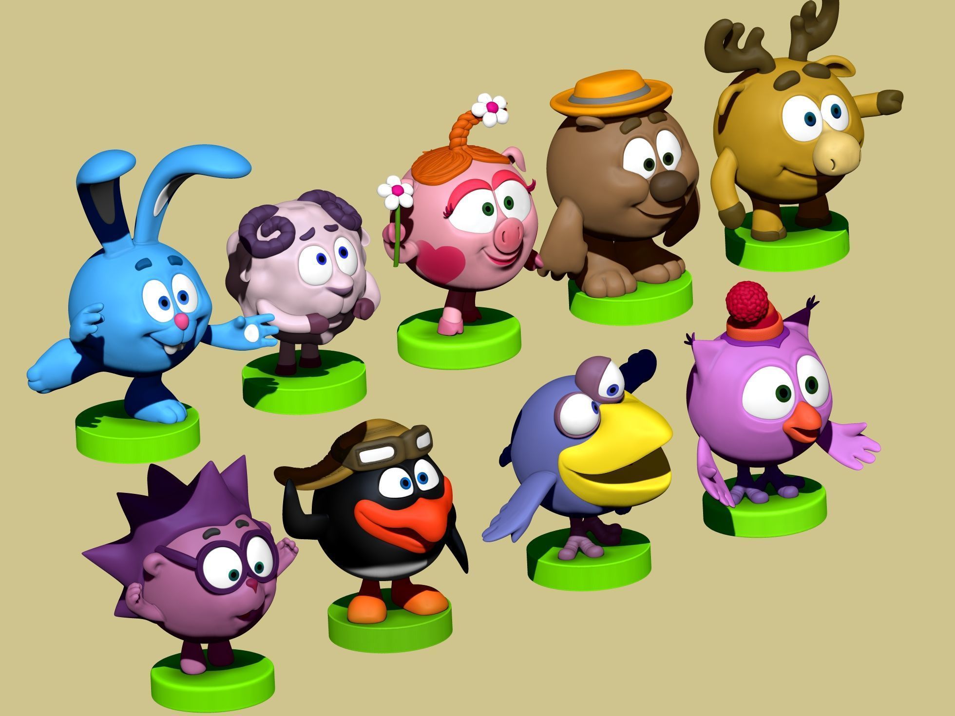 SMESHARIKI FOR 3D PRINTING STL 3D print model_16