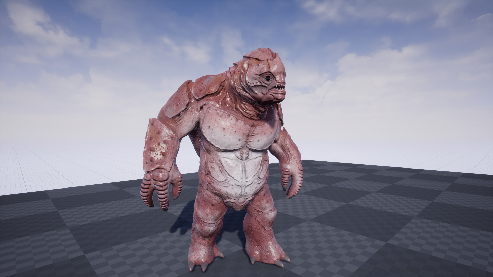 Water Creature Low-poly 3D model_36