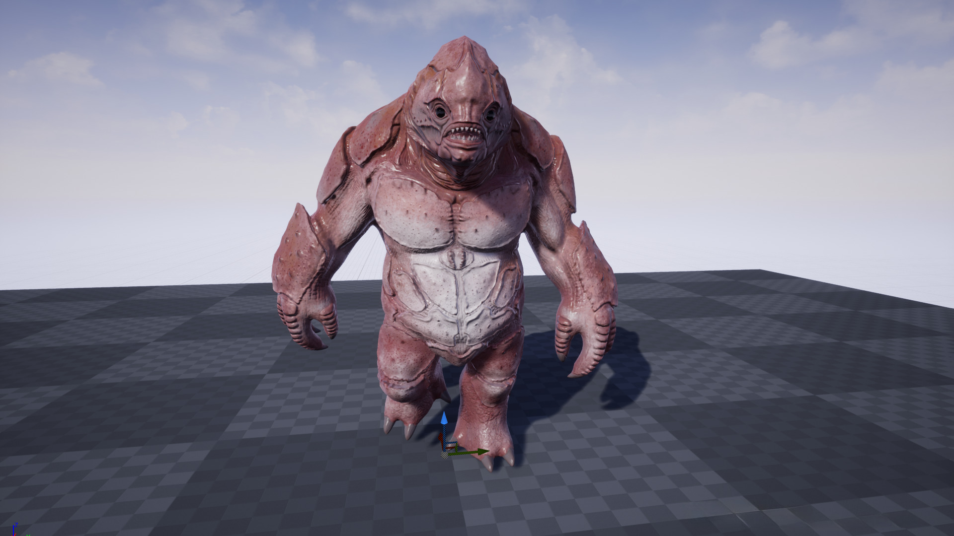 Water Creature Low-poly 3D model_37