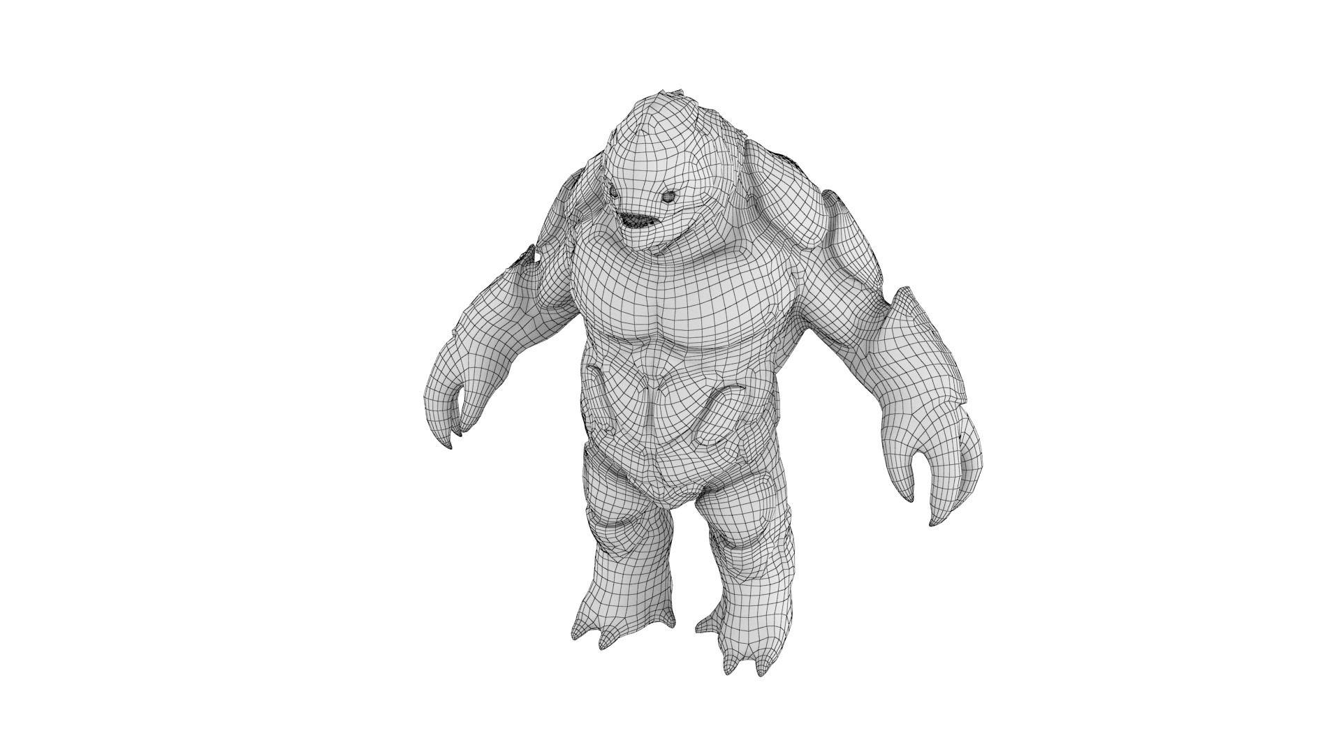 Water Creature Low-poly 3D model_46
