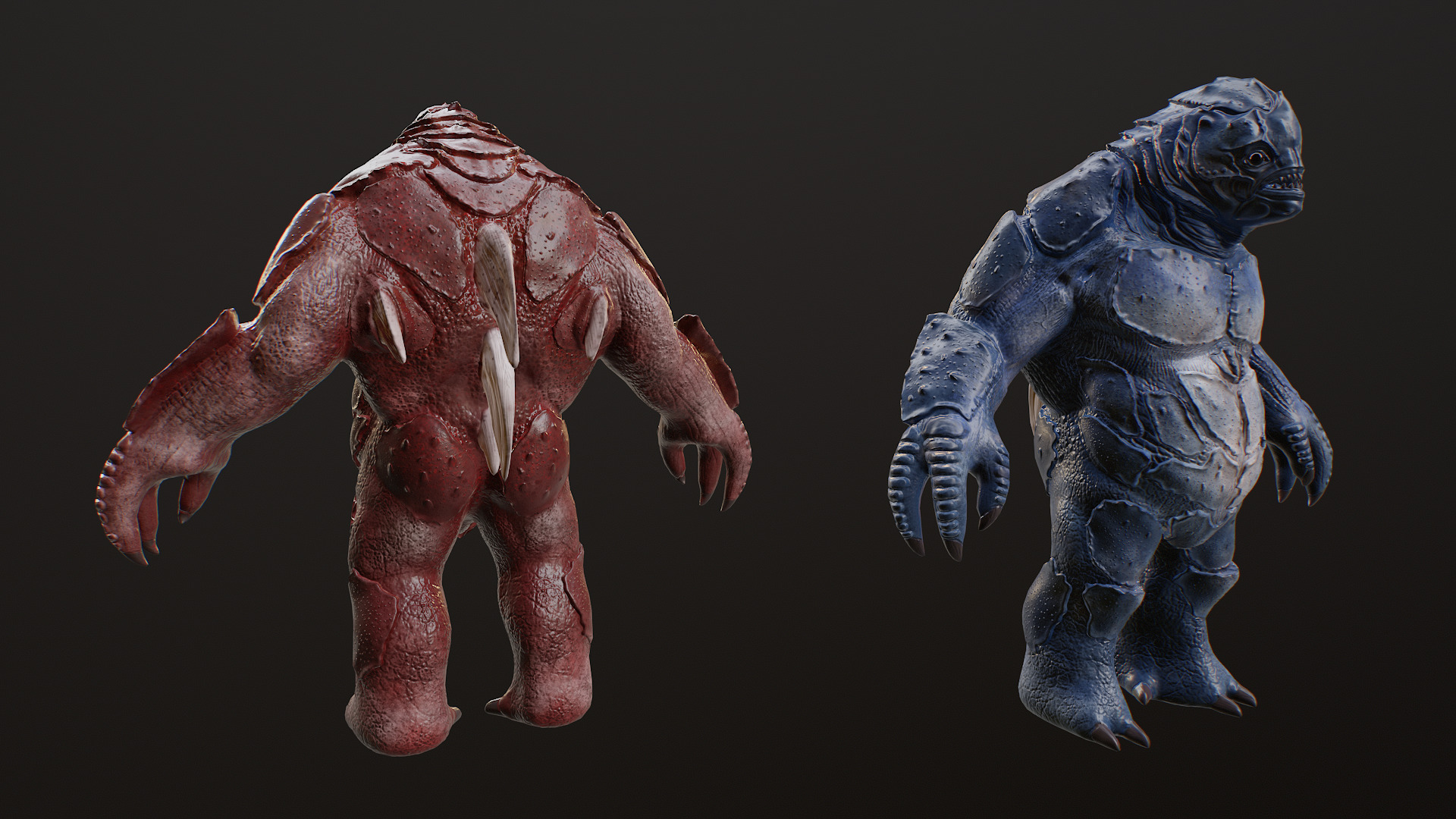 Water Creature Low-poly 3D model_20