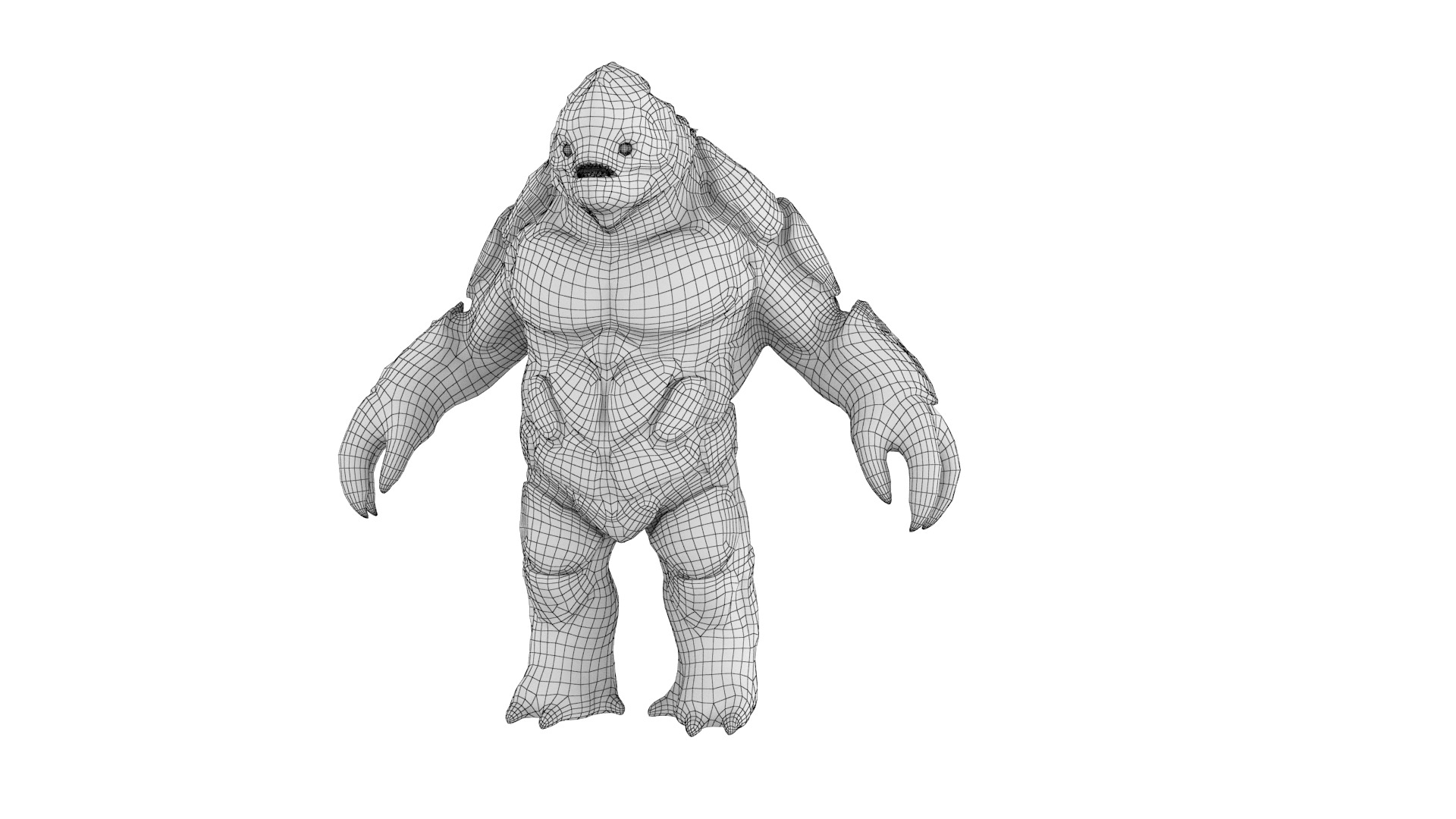 Water Creature Low-poly 3D model_41