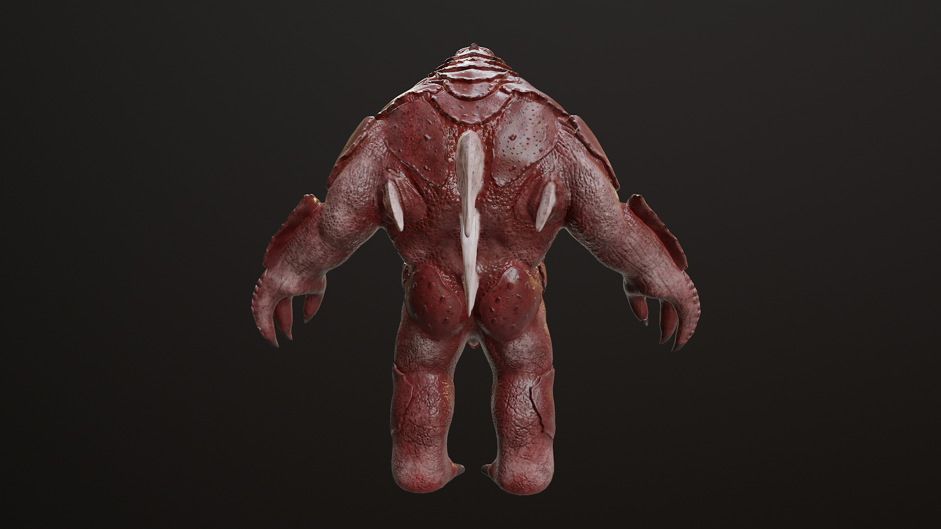 Water Creature Low-poly 3D model_13