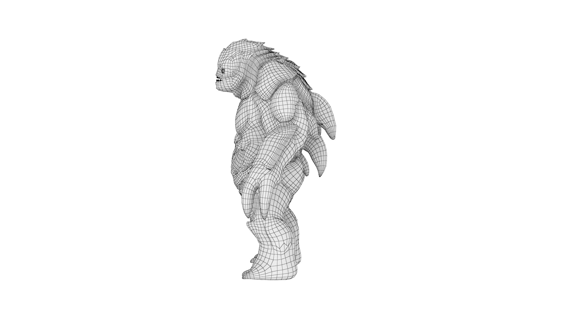 Water Creature Low-poly 3D model_42