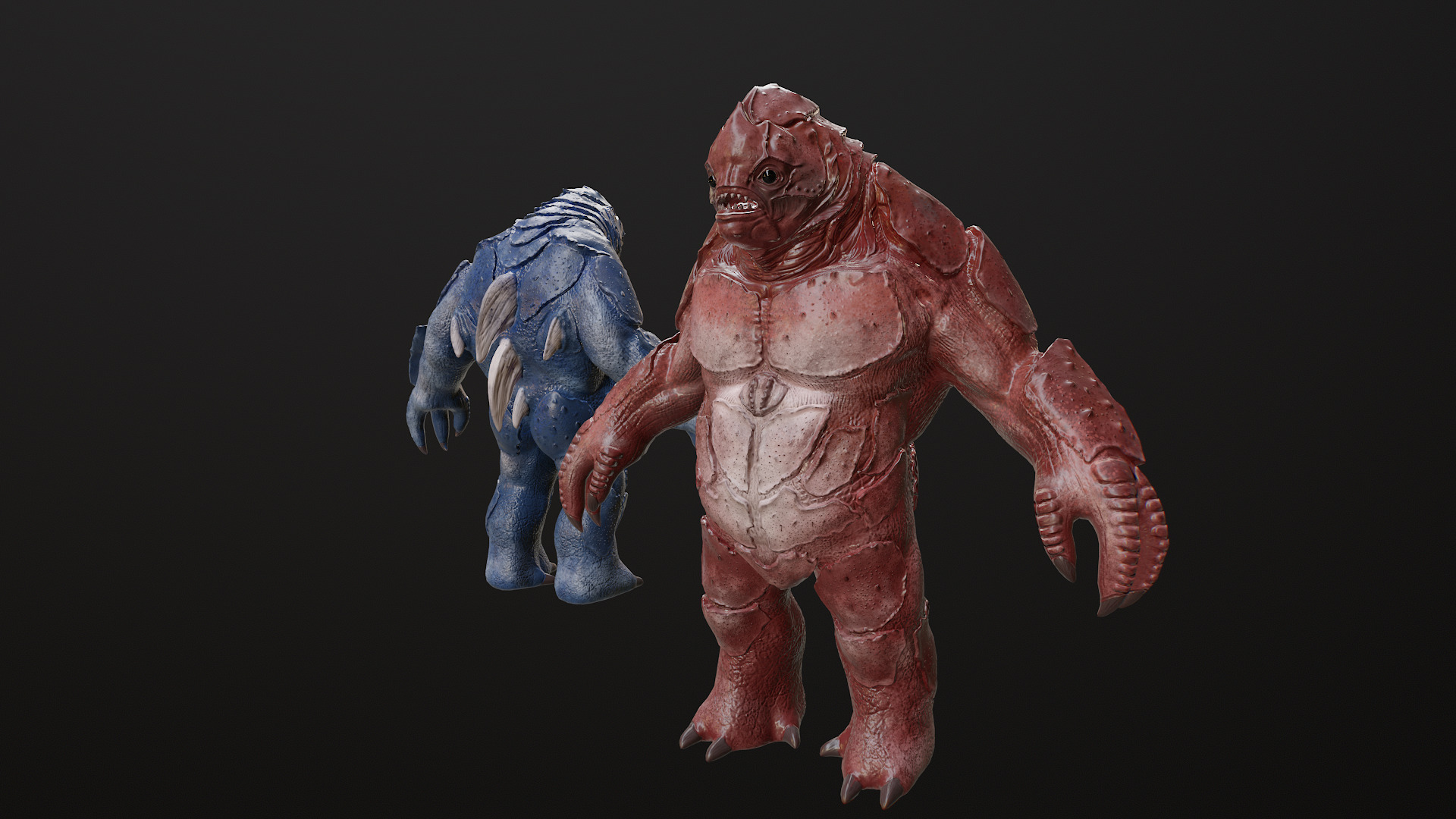 Water Creature Low-poly 3D model_25