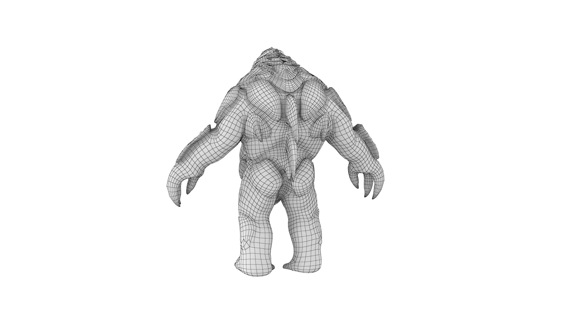 Water Creature Low-poly 3D model_47