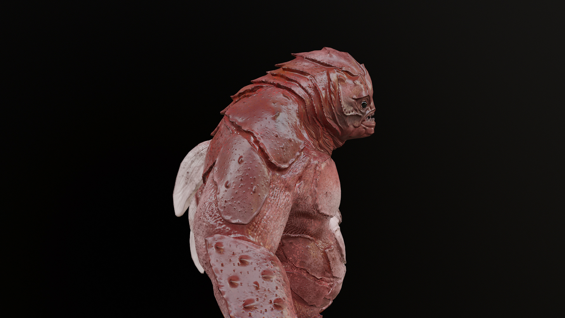 Water Creature Low-poly 3D model_22