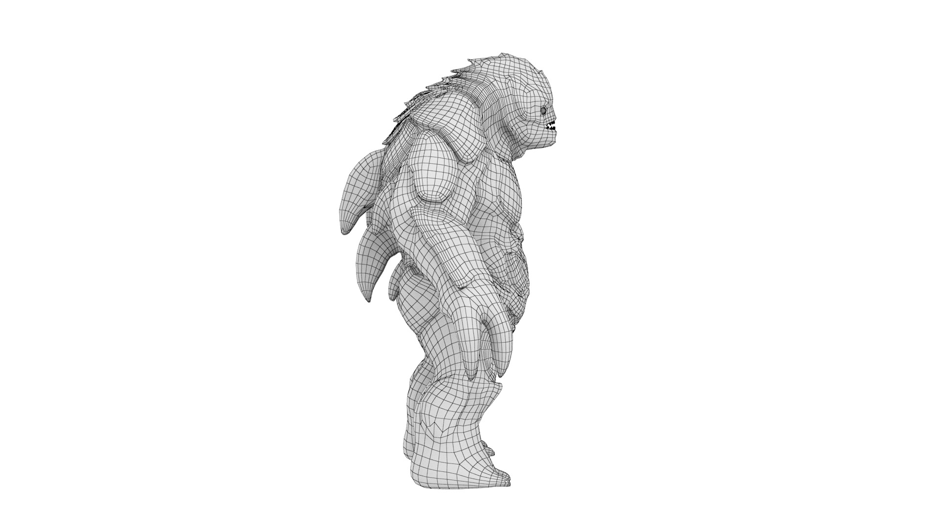 Water Creature Low-poly 3D model_43