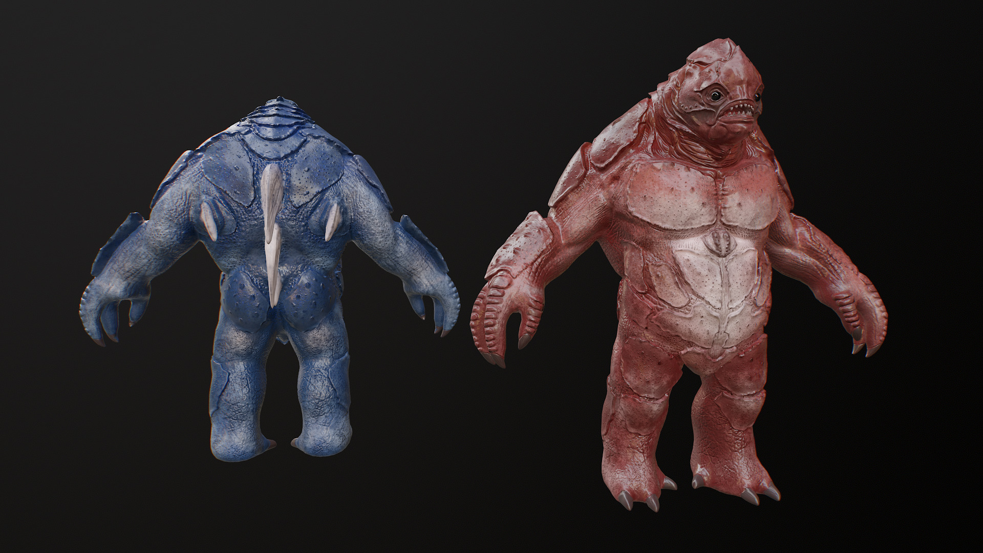 Water Creature Low-poly 3D model_26