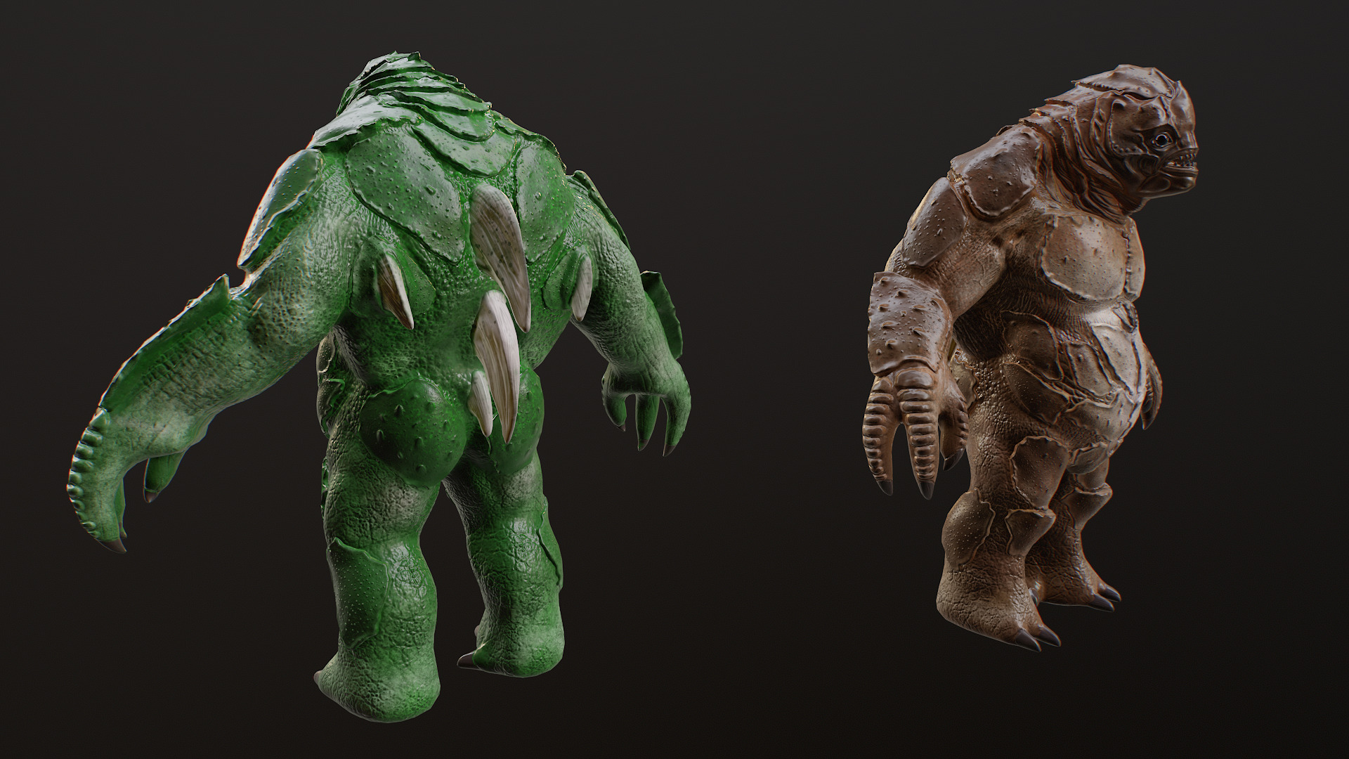 Water Creature Low-poly 3D model_24