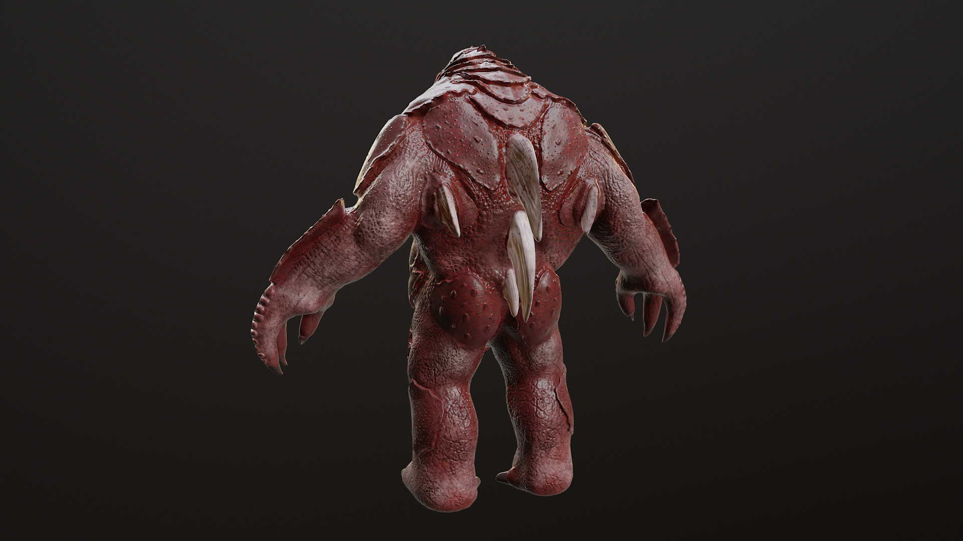 Water Creature Low-poly 3D model_8