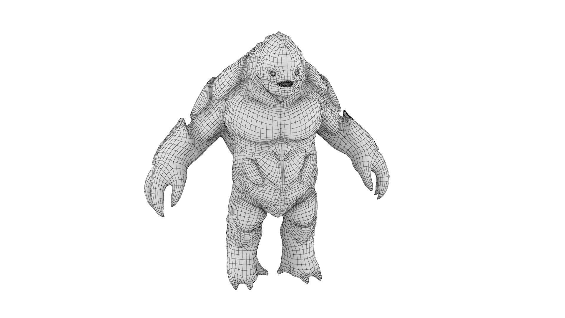 Water Creature Low-poly 3D model_40