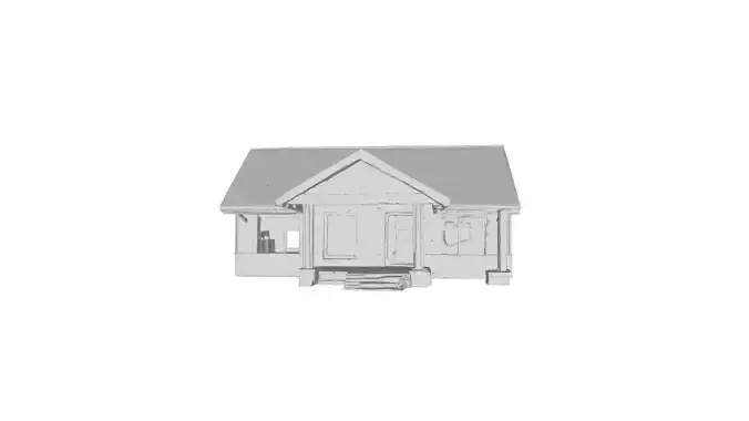 House 3d Model Low-poly 3D model