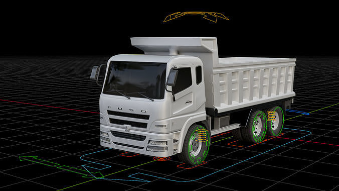 Mitsubishi Fuso Dump Truck 3D model
