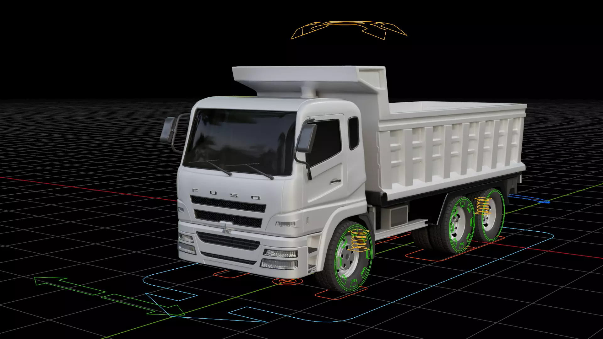 Mitsubishi Fuso Dump Truck 3D model