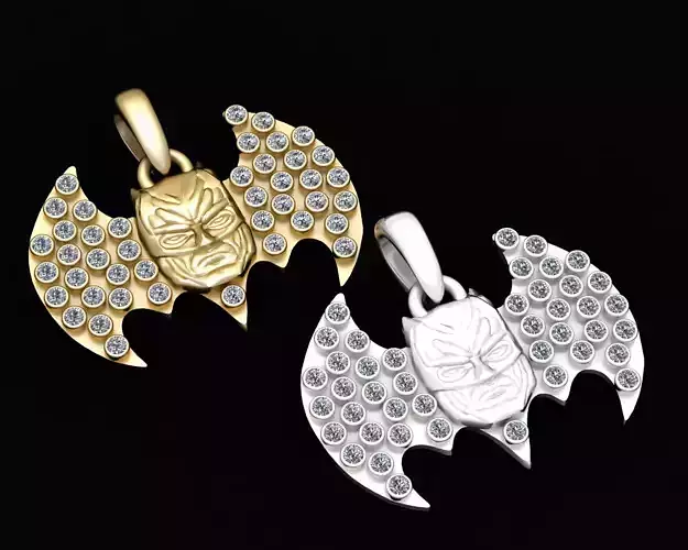 BAT MEN FACES PENDANT 