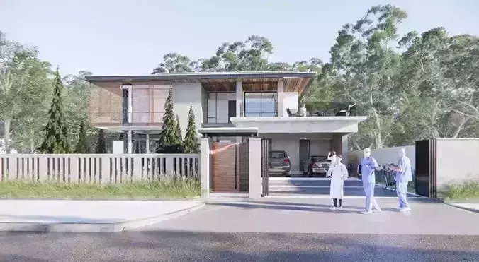 Exterior House Scene