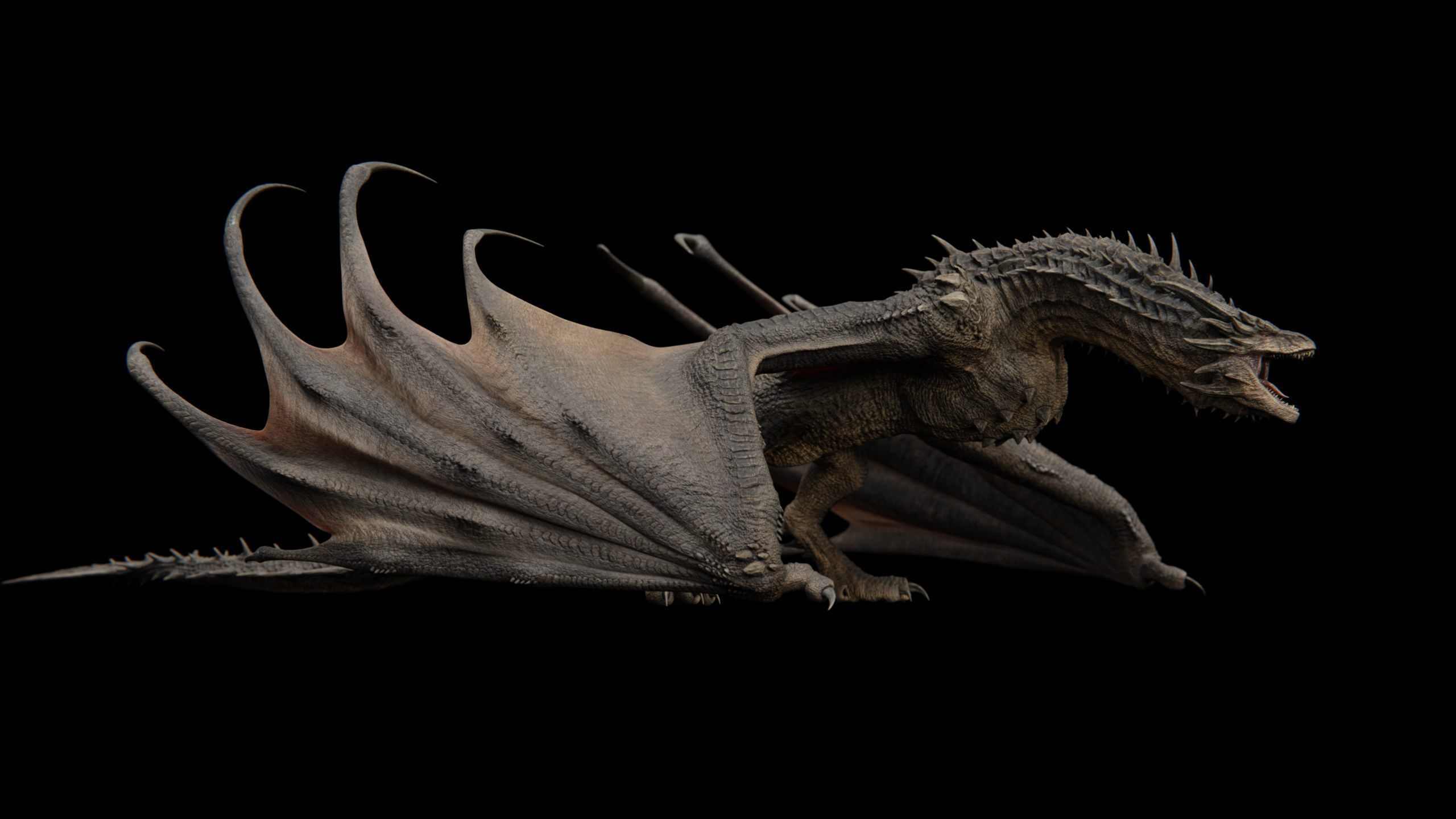 Dragon Low-poly 3D model_27