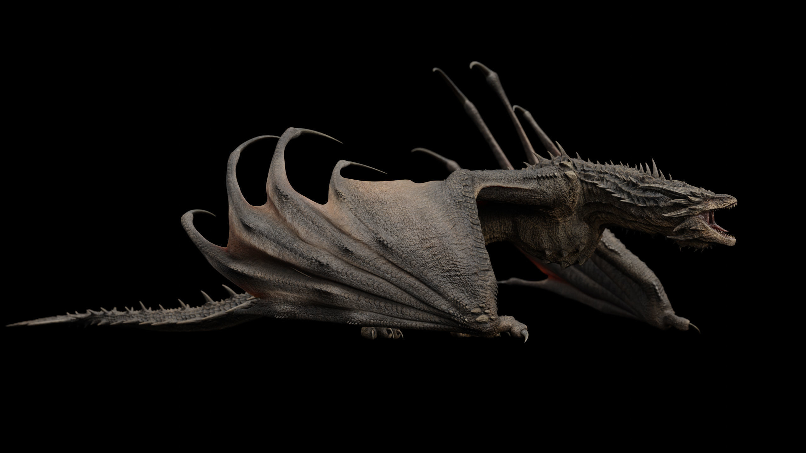 Dragon Low-poly 3D model_22