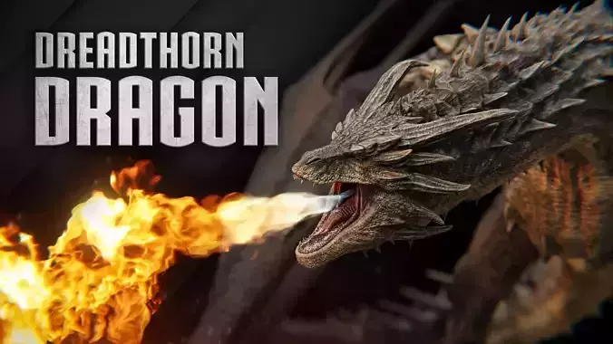 Dragon Low-poly 3D model