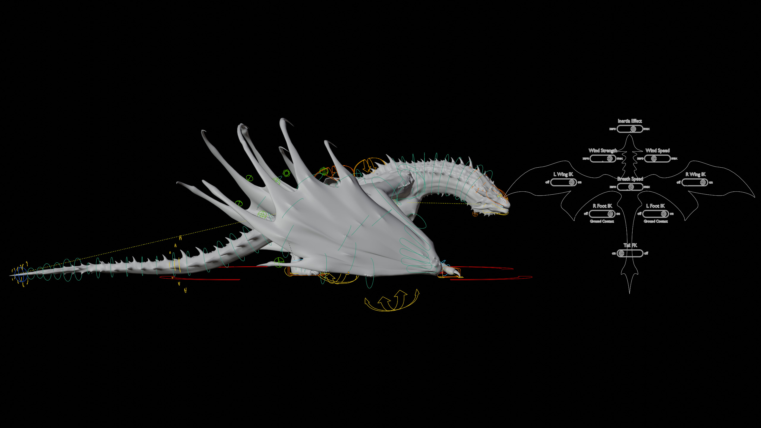 Dragon Low-poly 3D model_7