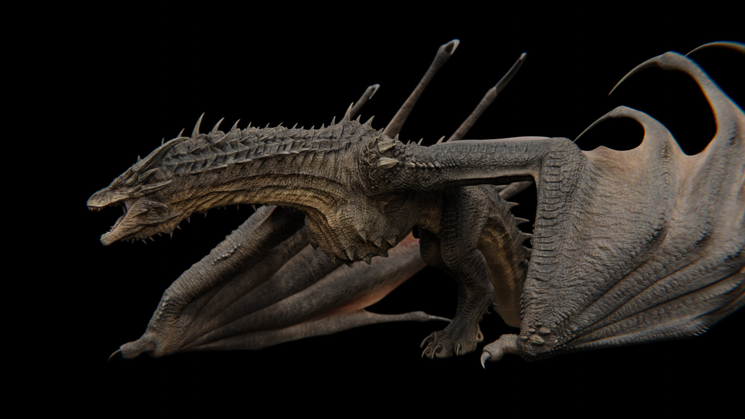 Dragon Low-poly 3D model_44