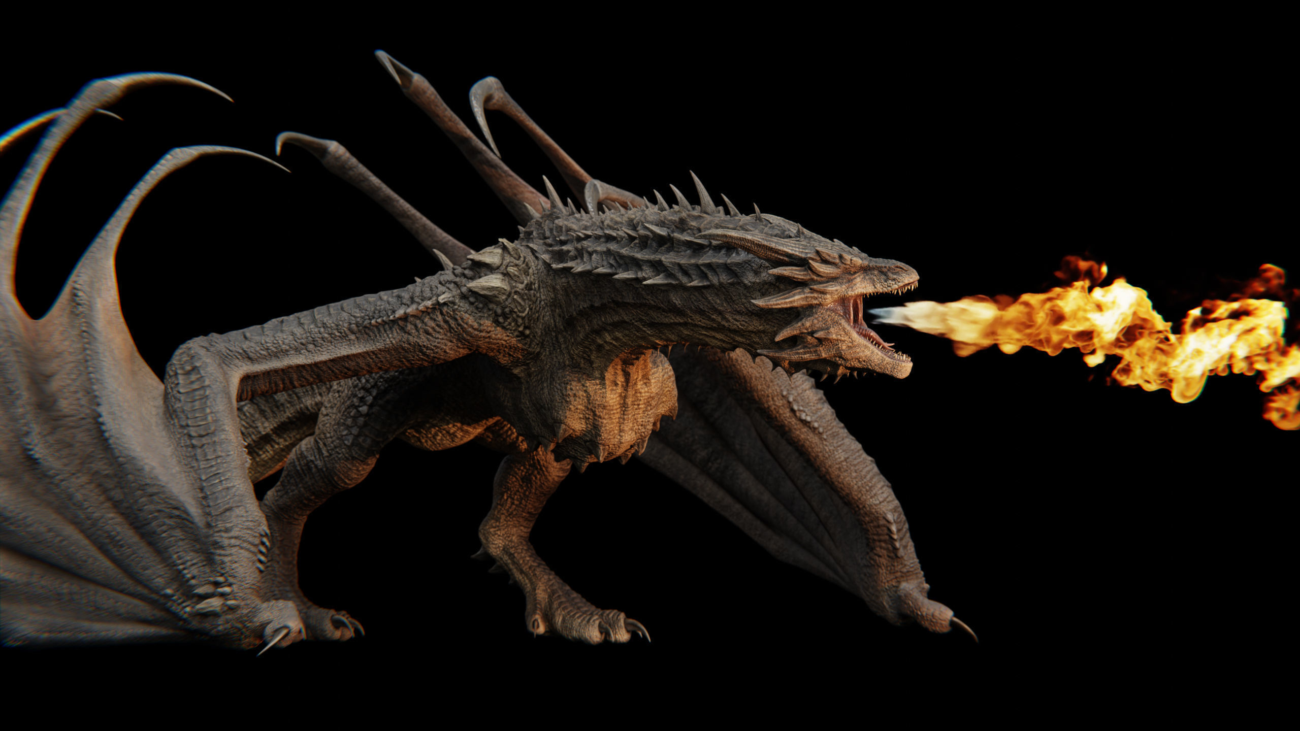 Dragon Low-poly 3D model_13