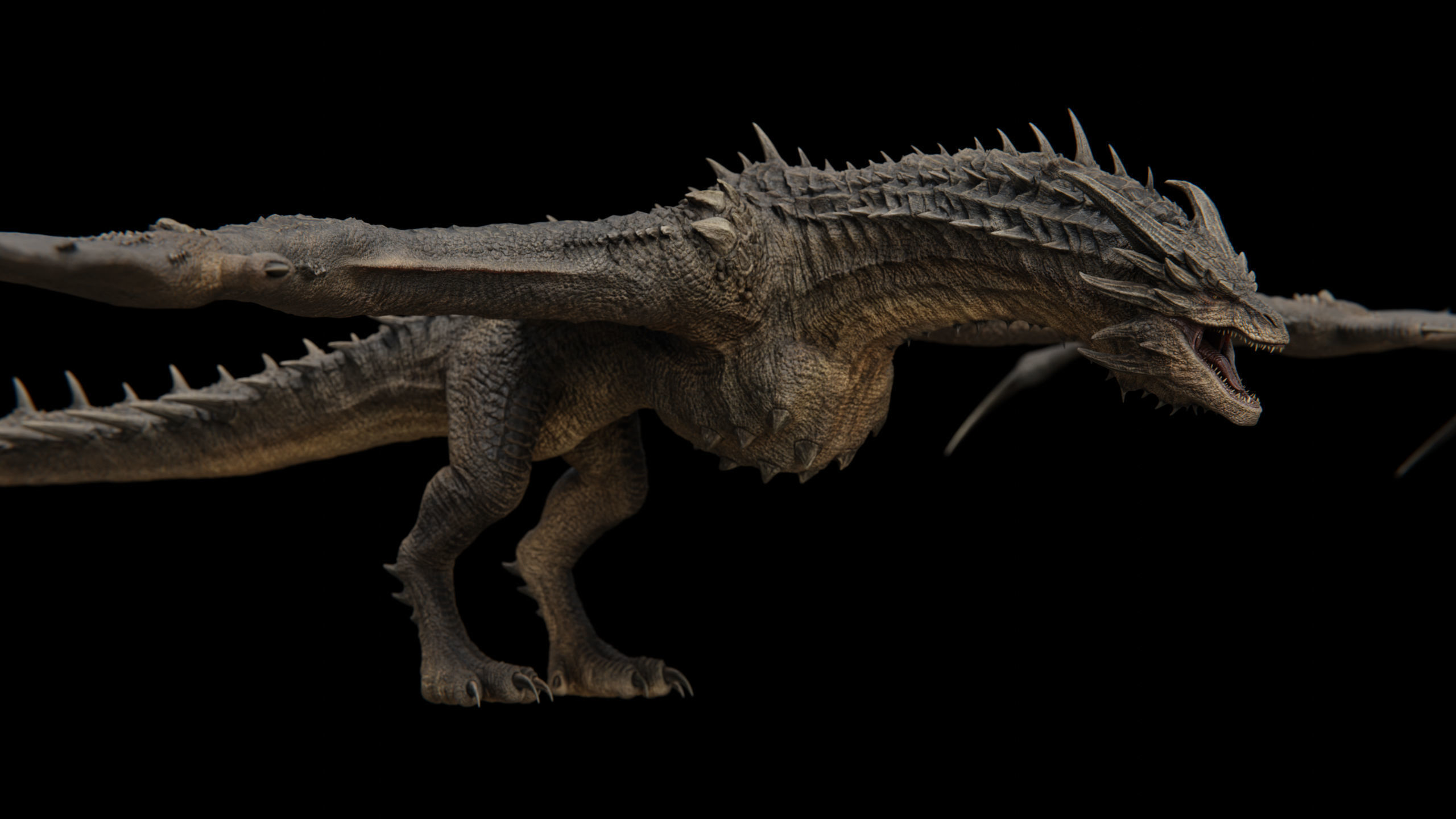 Dragon Low-poly 3D model_31