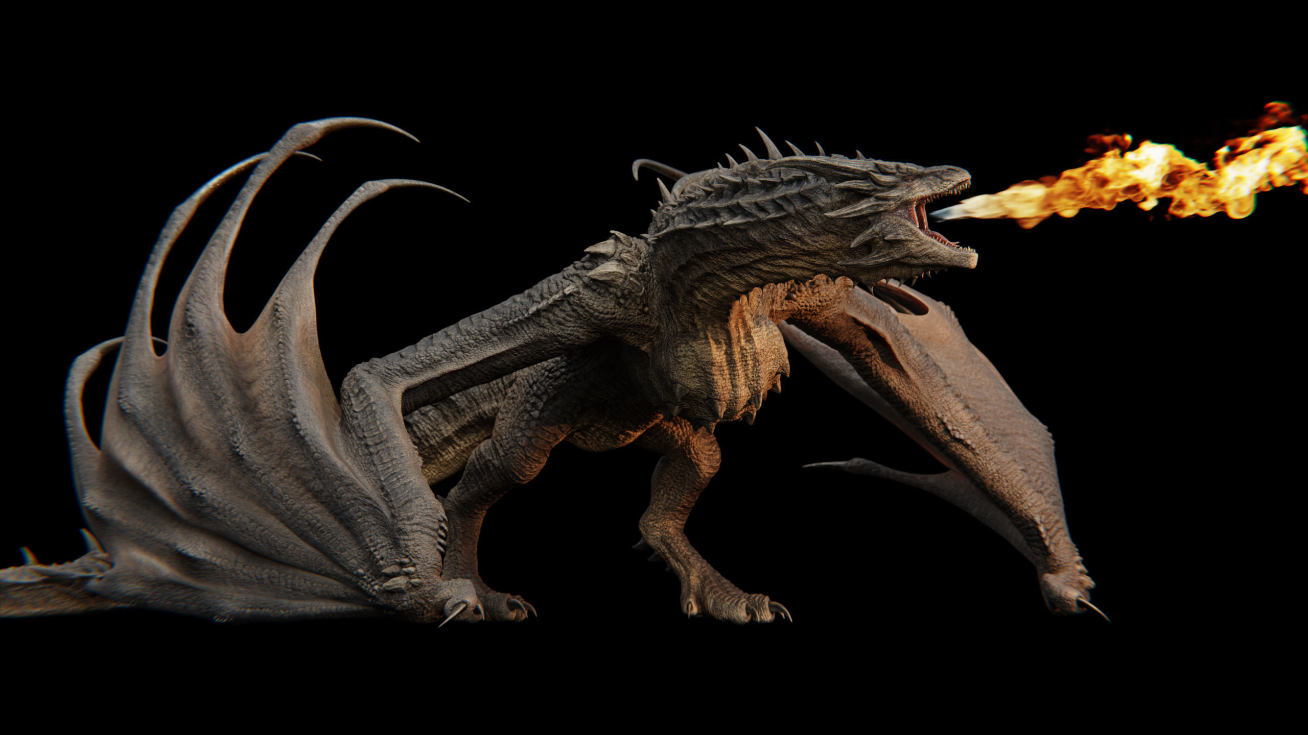 Dragon Low-poly 3D model_45