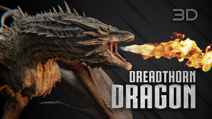 Dragon Low-poly 3D model