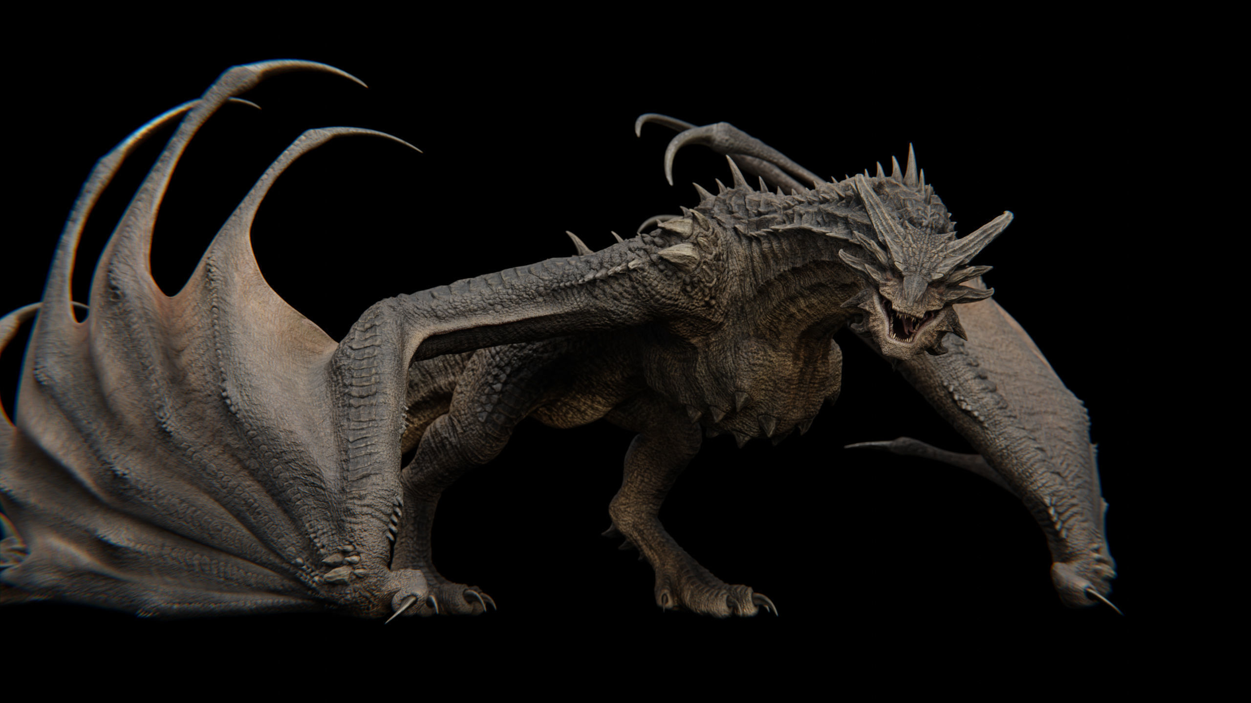 Dragon Low-poly 3D model_10