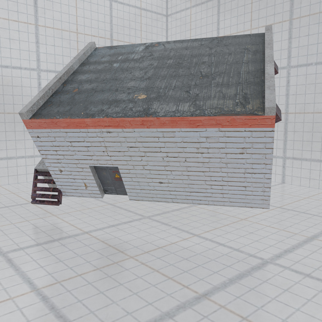 Russian transformer box Low-poly 3D model_3