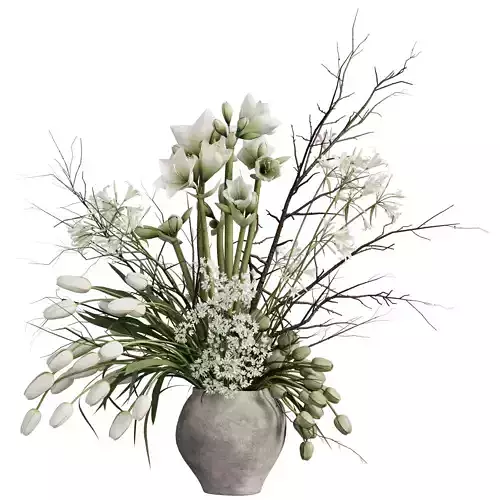 Flower In Vase 87 3D model