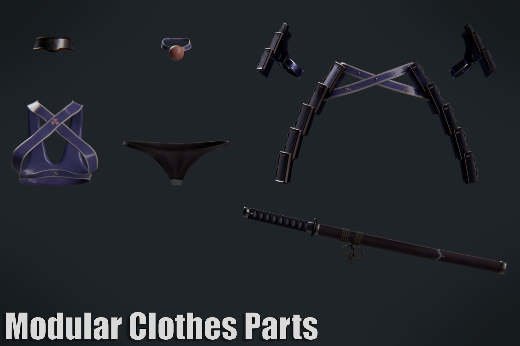 Female Warrior 3D model_10