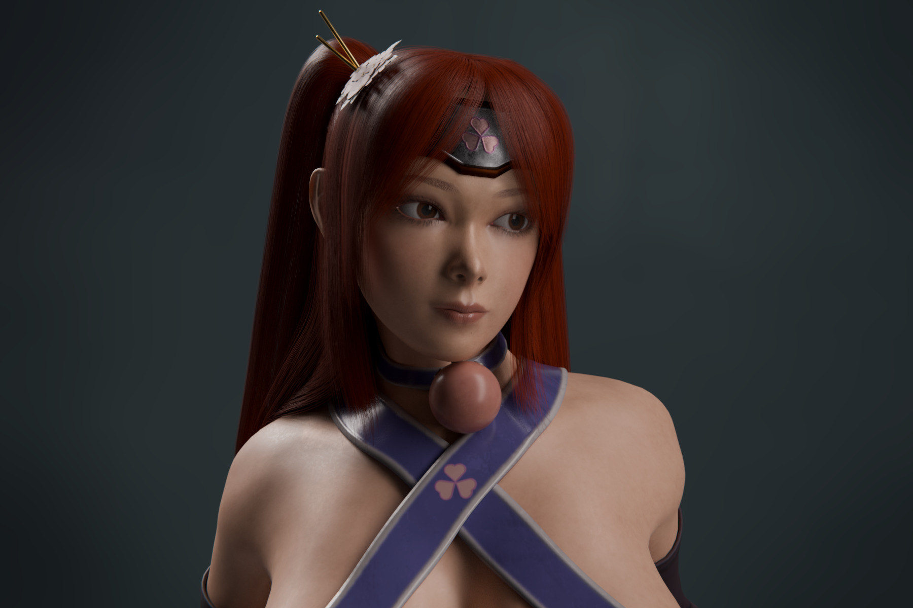 Female Warrior 3D model_9