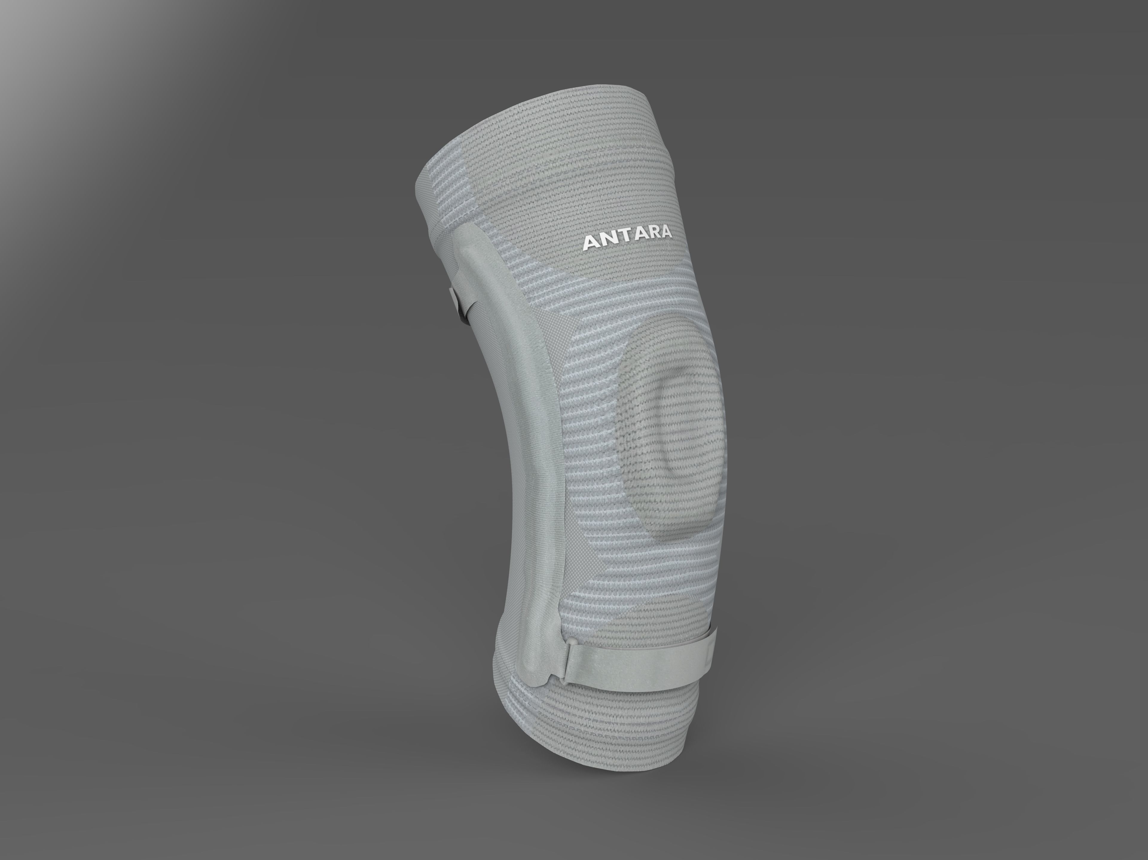 Grey Hinged Kneecap 3D model_127