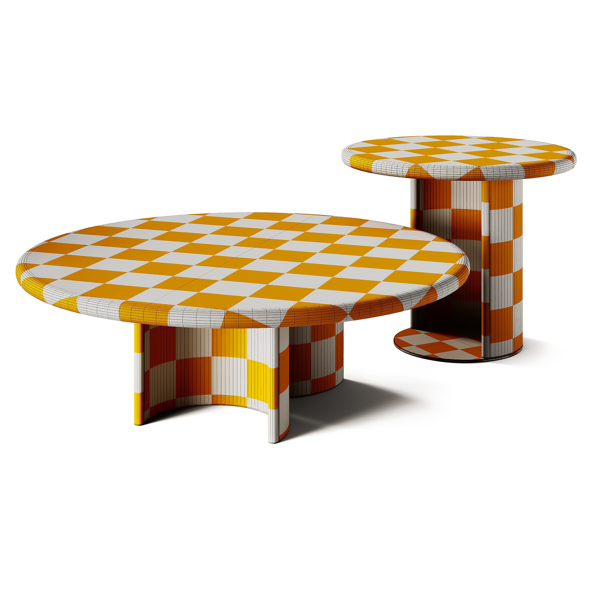 Turri Nook Round Coffee Tables 3D model_7