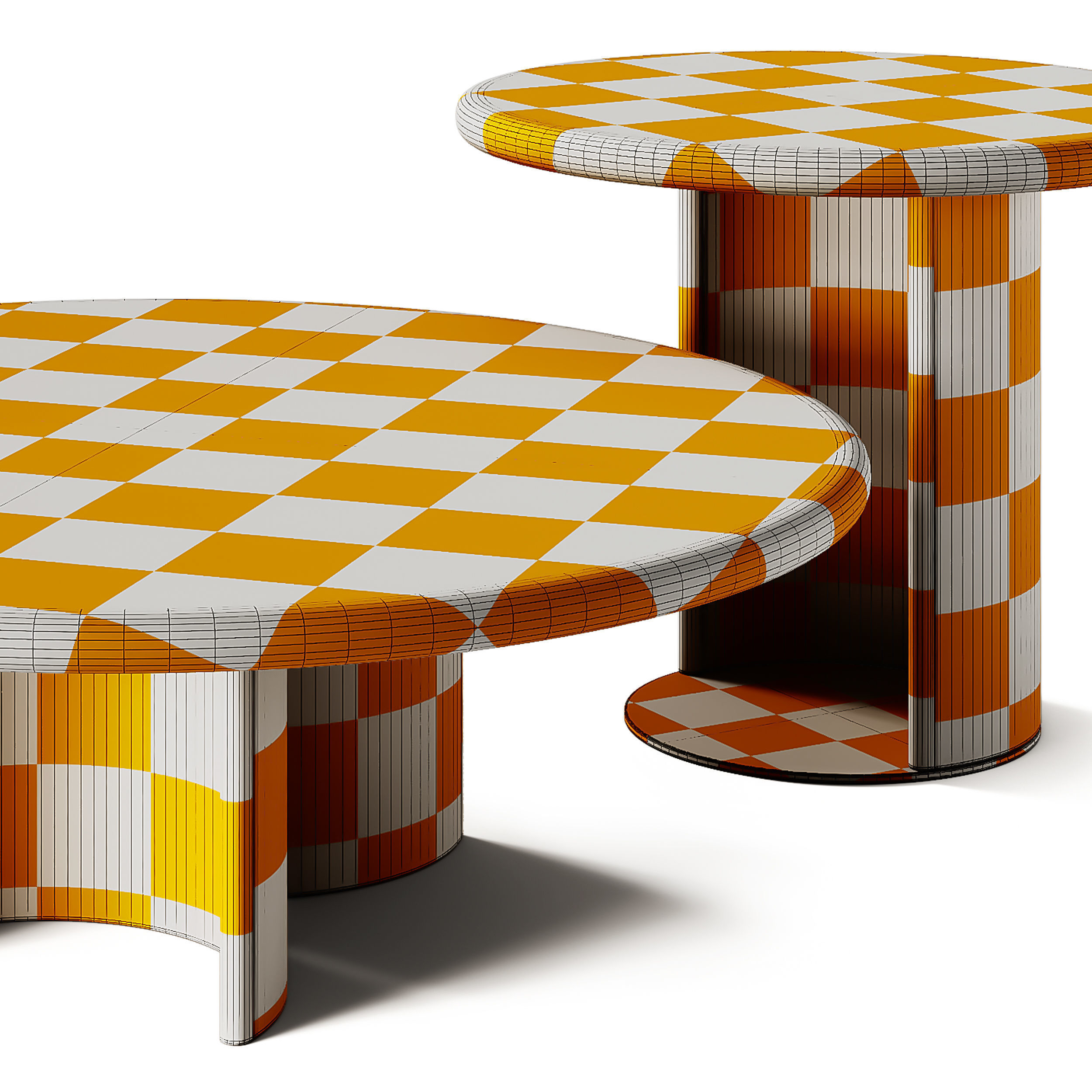 Turri Nook Round Coffee Tables 3D model_9