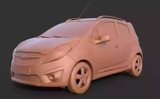 Chevrolet Spark 2011 3D print model