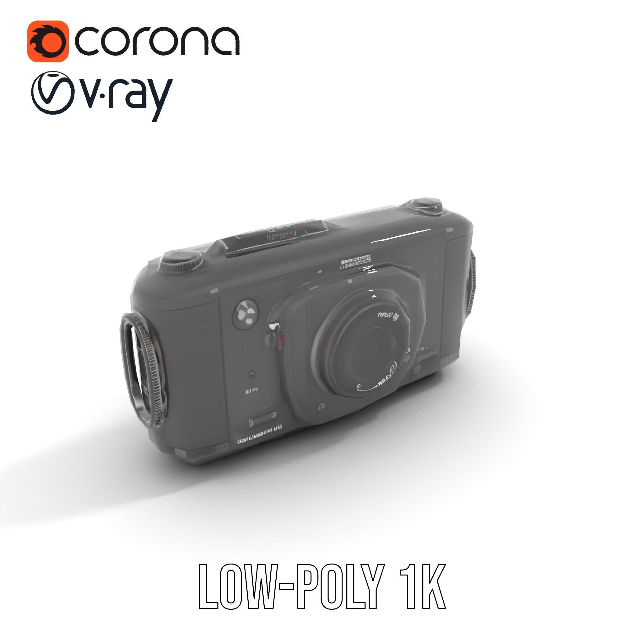 Professional Camera Interface Model Pack Low-poly 3D model_20