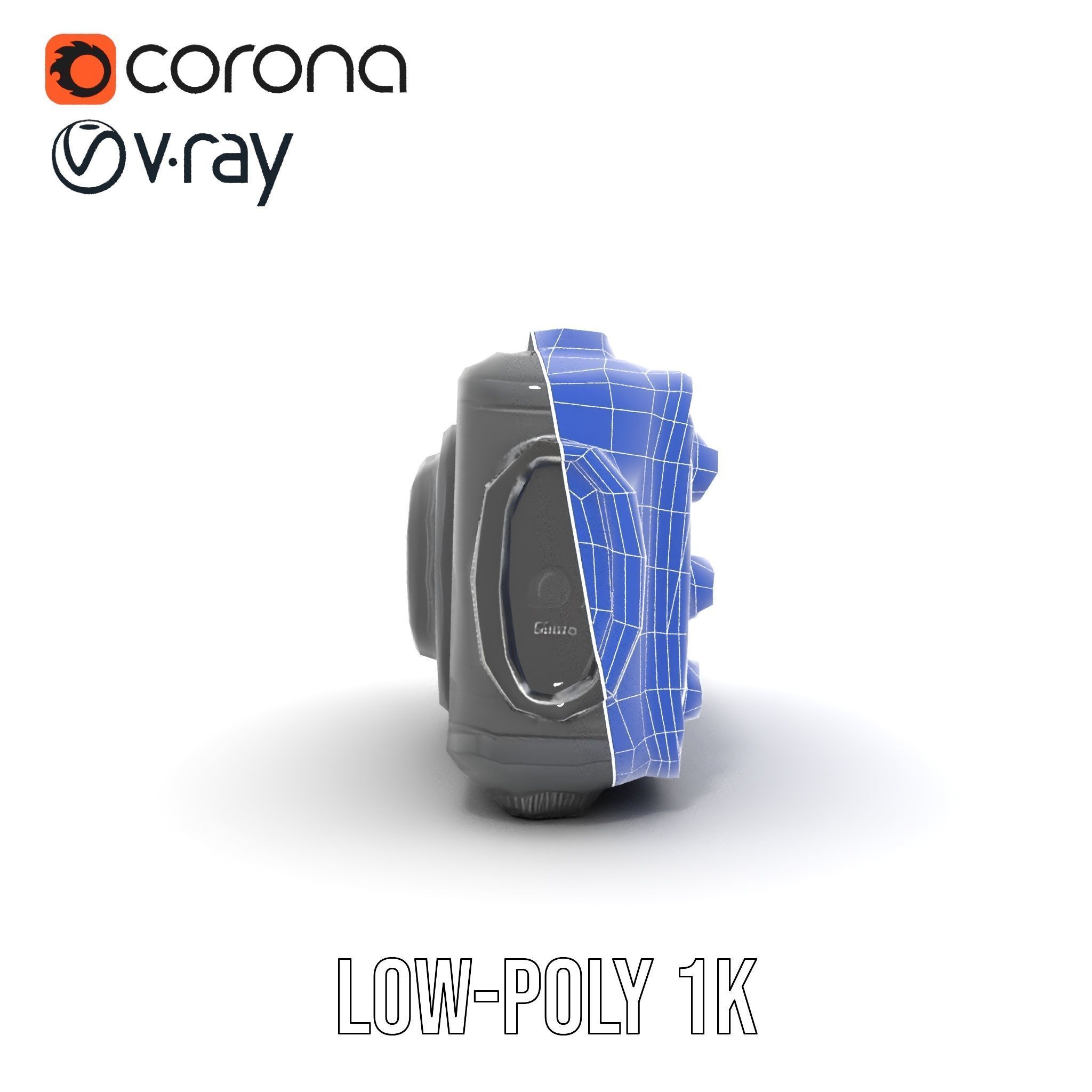 Professional Camera Interface Model Pack Low-poly 3D model_31