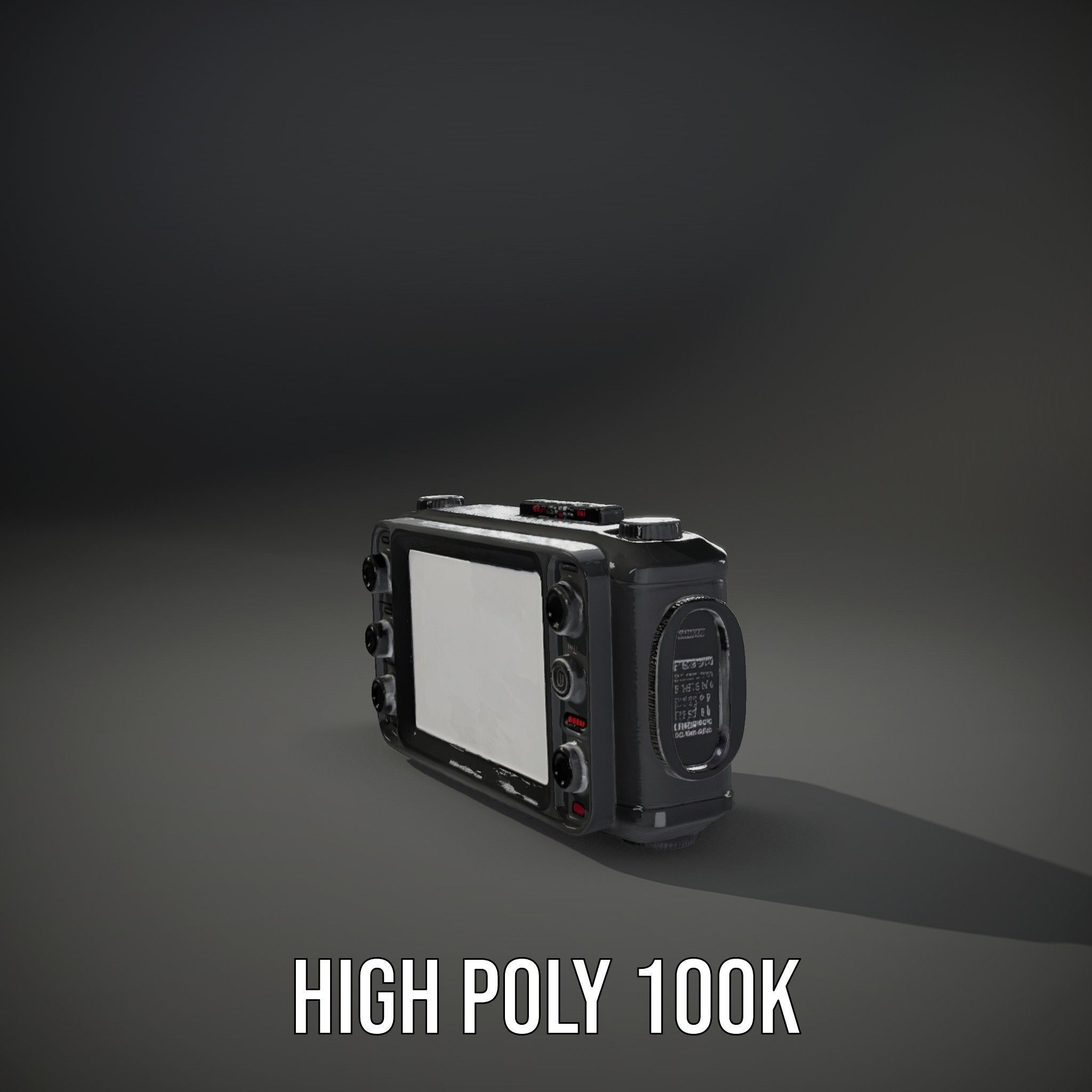 Professional Camera Interface Model Pack Low-poly 3D model_11