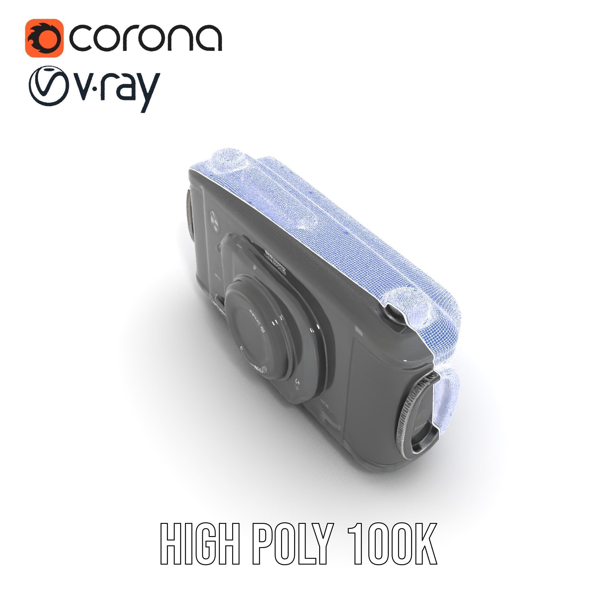 Professional Camera Interface Model Pack Low-poly 3D model_35