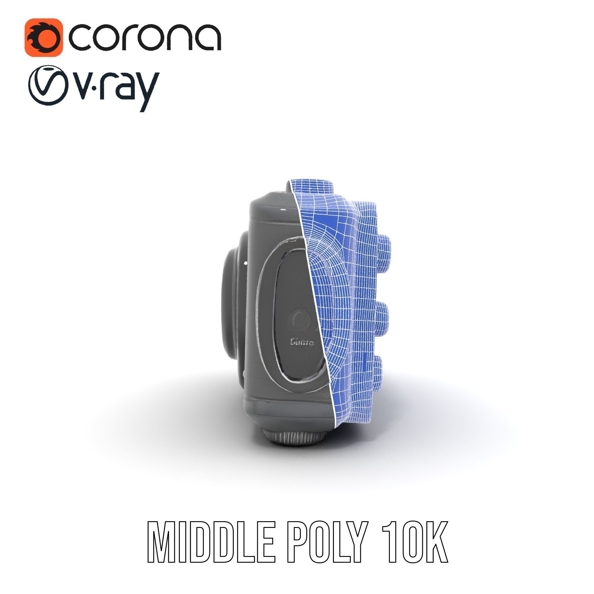 Professional Camera Interface Model Pack Low-poly 3D model_30