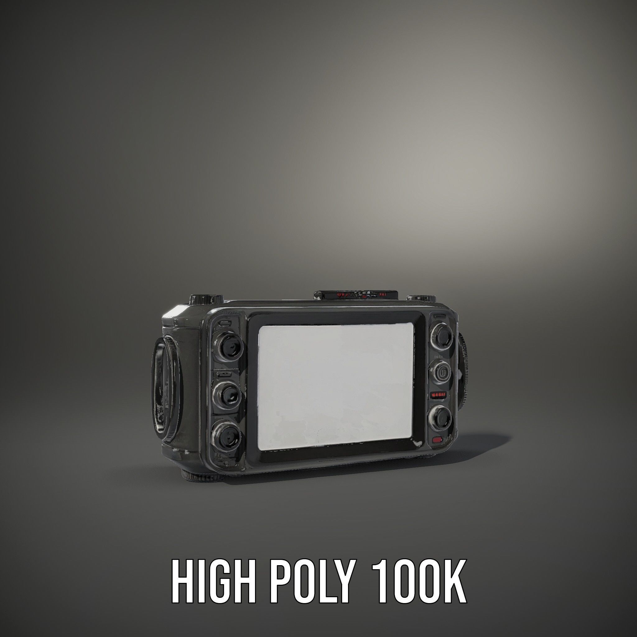 Professional Camera Interface Model Pack Low-poly 3D model_9