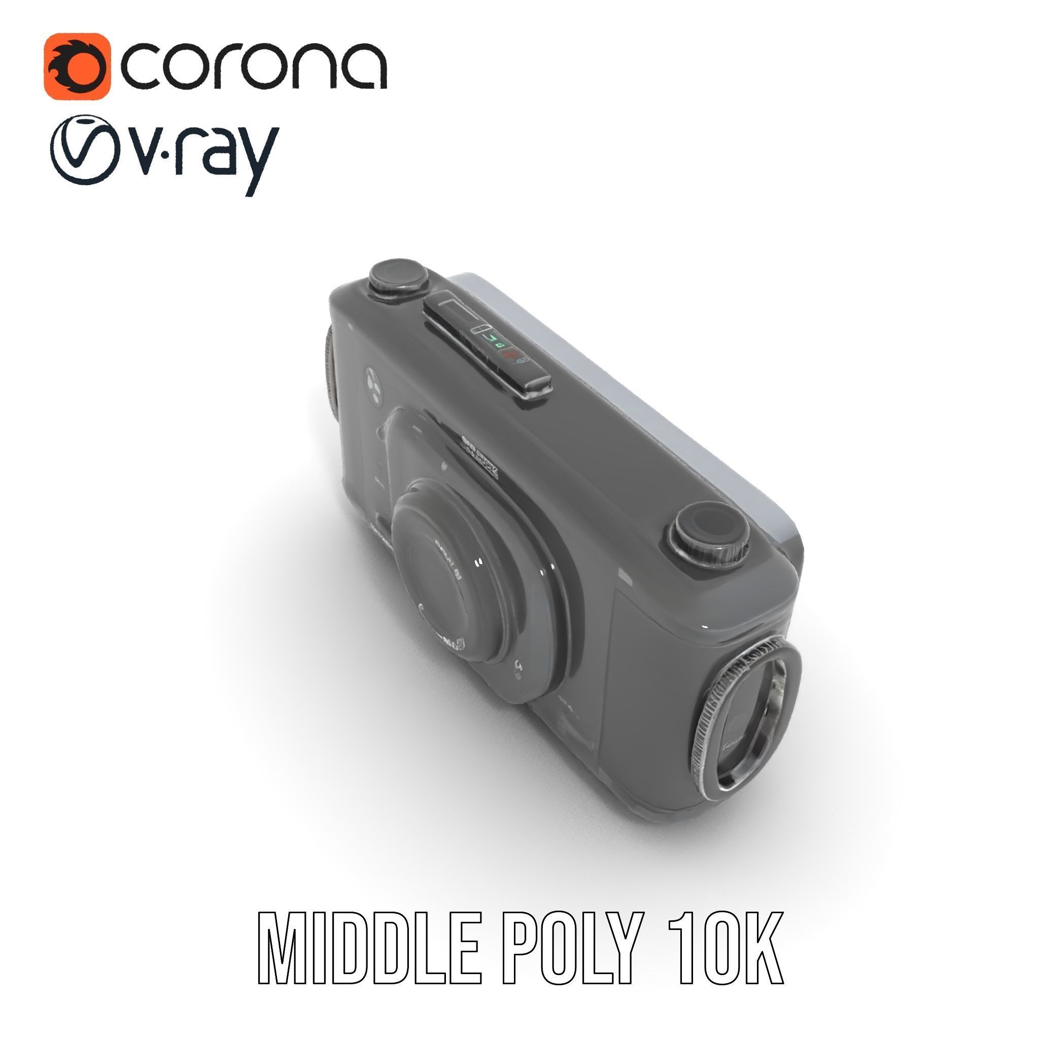 Professional Camera Interface Model Pack Low-poly 3D model_22