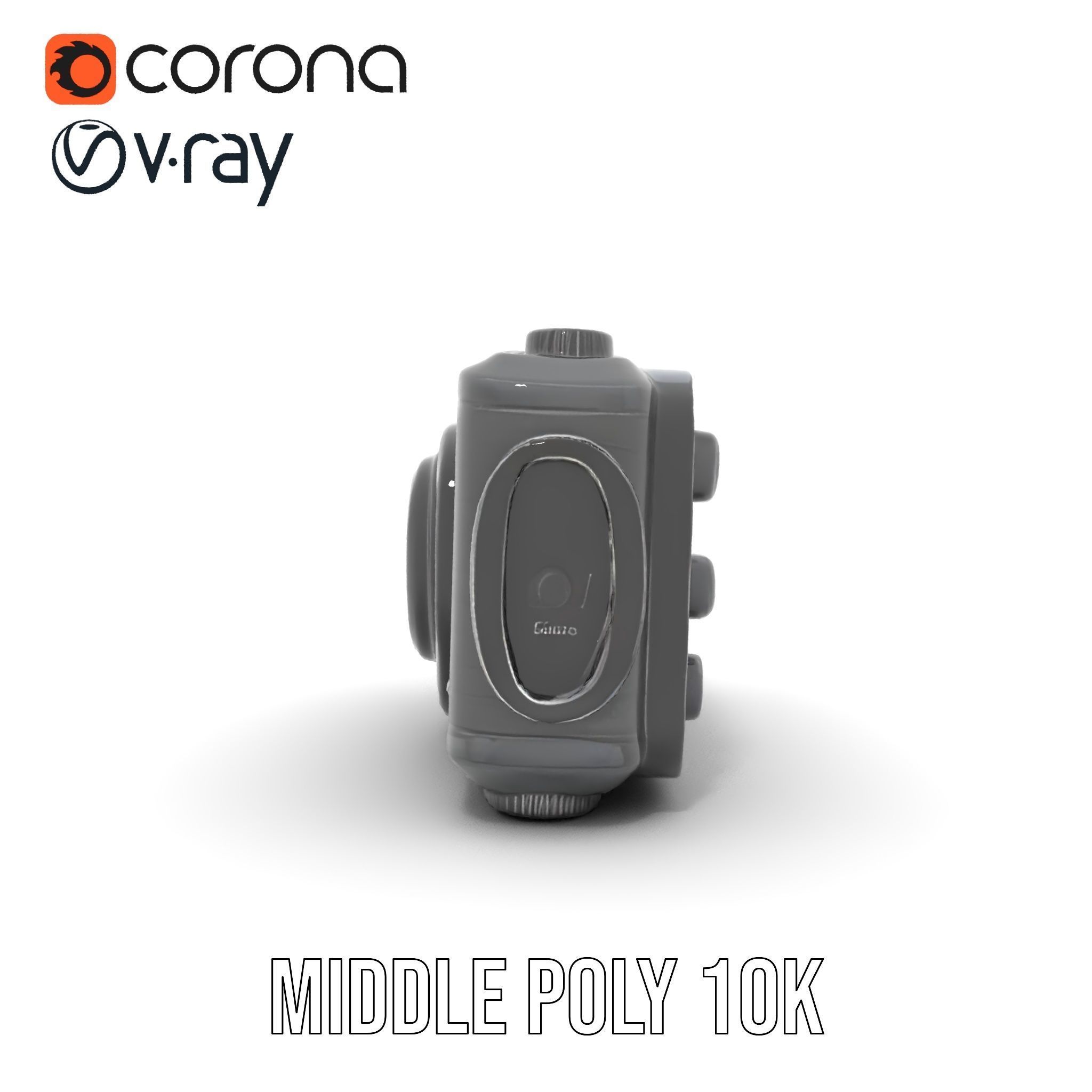 Professional Camera Interface Model Pack Low-poly 3D model_19